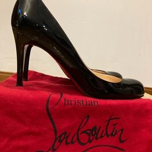 Christian Louboutin Black Patent Leather Pumps